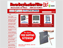 Tablet Screenshot of neverbuyanotherfilter.com